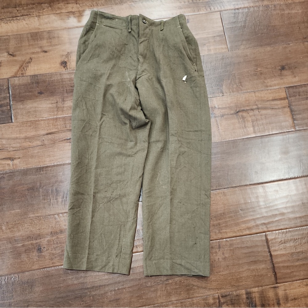 Korean War US Army Wool Trousers Dated 29 OCT 1948‎